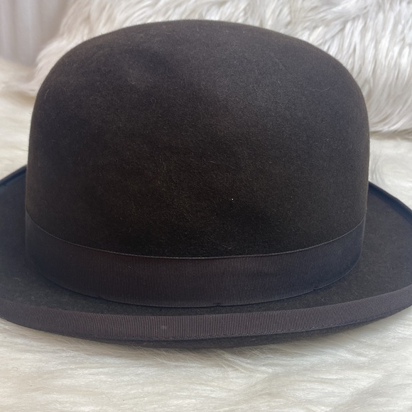 Pilgrim Gold Embossed Satin Fabric 7 1/4 center pinched hat main image 8